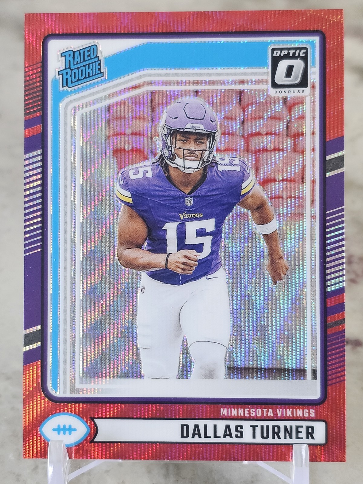 2024 Donruss Optic Preview Red Wave Dallas Turner Rated Rookie #331
