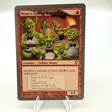 Magic The Gathering Mons's Goblin Waiters Unhinged Regular NM
