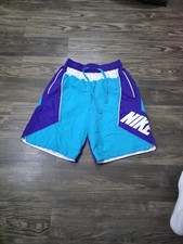 vintage Nike Glanz Retro Soccer Basketball Shorts Throwback Blue Medium