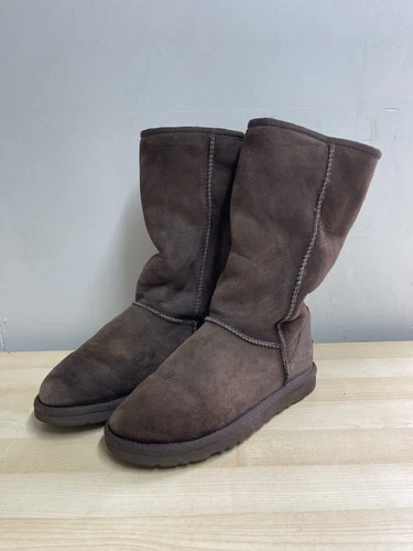 Ugg Australia Buckle Classic Brown Ankle Boots 5815 Size UK 3.5 (S252) - Picture 1 of 7