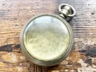 Antique ILLINOIS Open Face Pocket Watch Swing Out Case 18 Size Nickel Silver
