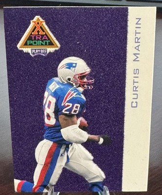 1997 PLAYOFF FIRST & TEN XTRA POINT PURPLE - CURTIS MARTIN - (1 IN 4,320 PACKS)