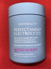 Bodyhealth Perfect Amino™ Electrolytes, Mixed Berry , 5.3 oz (150 g) 30 Serving
