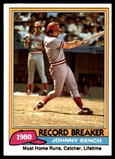 Johnny Bench 1981 Topps #201 Cincinnati Reds MLB READ FREE SHIPPING AutographDen