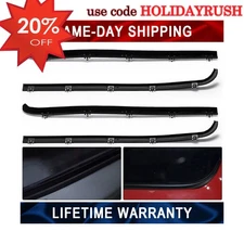 Door Window Seal Belt Weatherstrip Kit （4PCS）For 1987- 1997 Ford F150 F250 F350