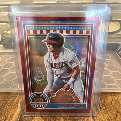 2024 Panini Stars and Stripes - Steven Milam #69 Red Fireworks 129/225 (RC) SP