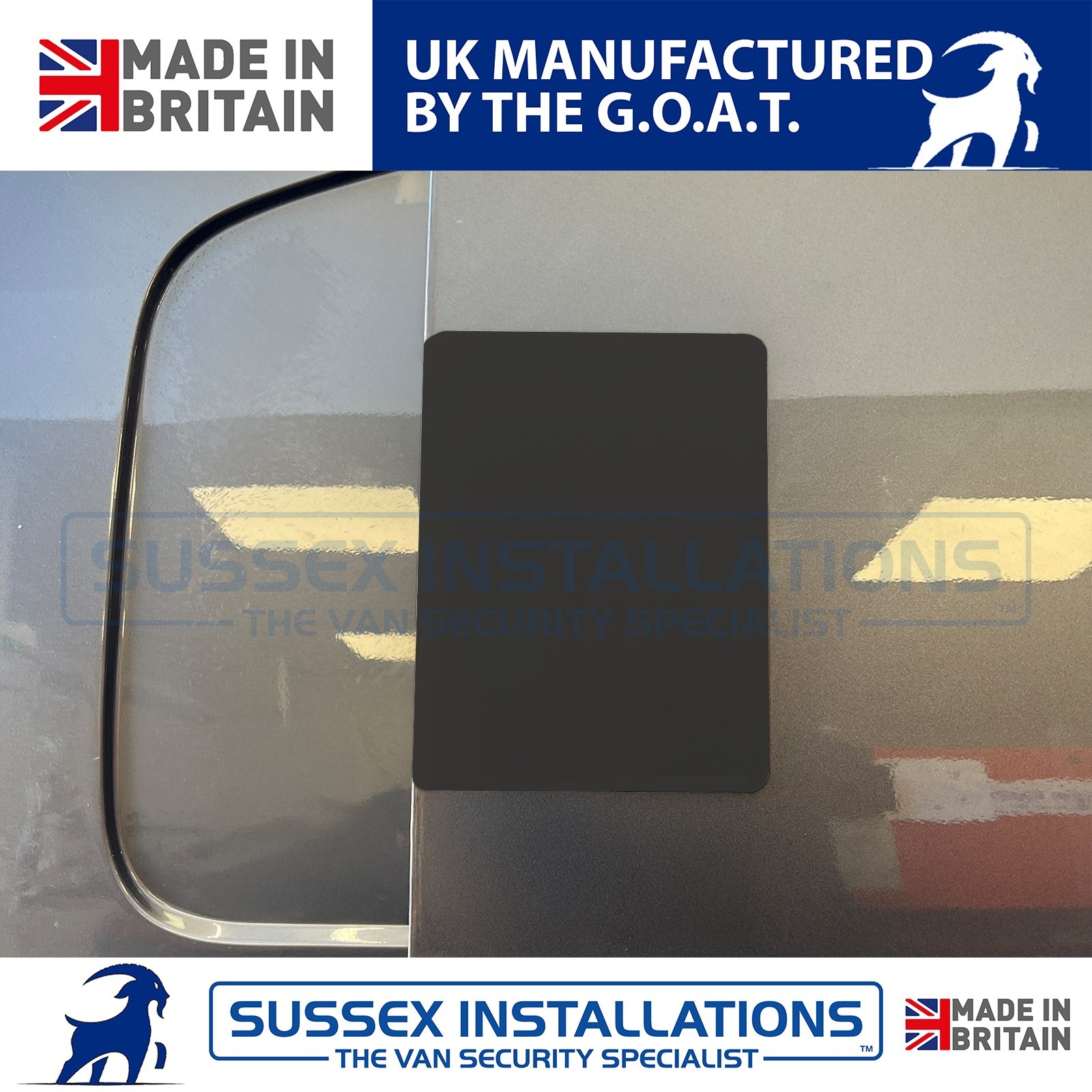 Van Barrel Blank Shield For Peugeot Expert 2017-On Right Side Door Black