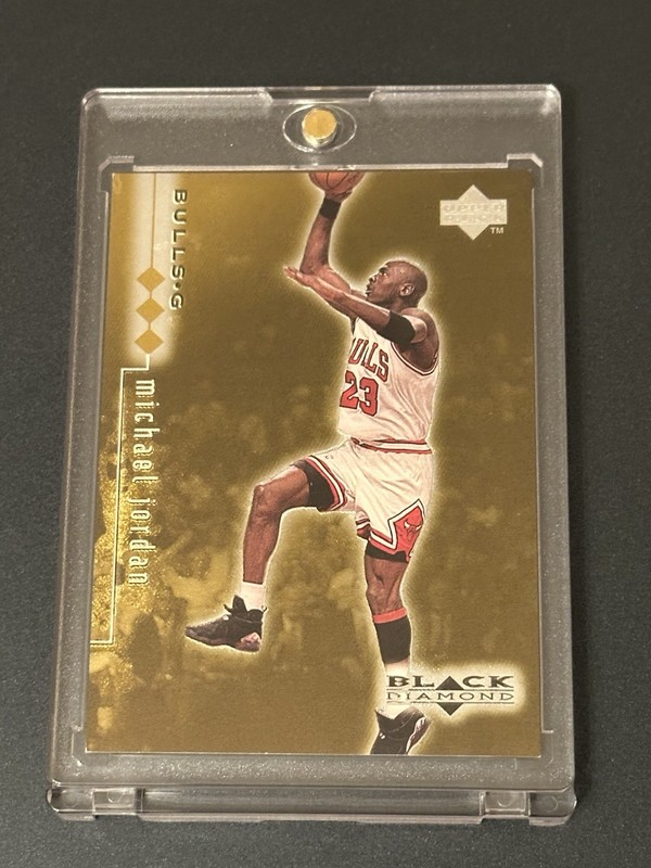 1998 Upper Deck Black Diamond Triple Gold Holo Michael Jordan Card #9 /1500