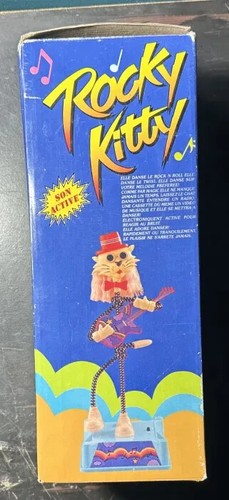 Vintage Music Activated Dancing Rocky Kitty Cat In Box [BROKEN - DOES NOT WORK] - Picture 3 of 7