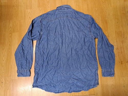 Camicia western Lee Cooper vintage denim grande doppia tasca - Foto 7 di 10