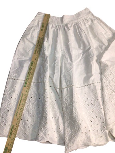 Maeve Anthropologie embroidered skirty wide-leg culottes Women’s pants Medium - 第 11/12 張圖片
