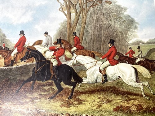 Vintage Pimpernel Placemats English Hunting Equestrian 4 Cork Back Herring 18x12 - Picture 15 of 21