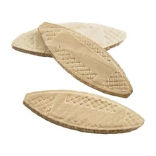 R77162- Compressed Wafer Shaped Wood Joining Biscuits 20 50 Piece Bag