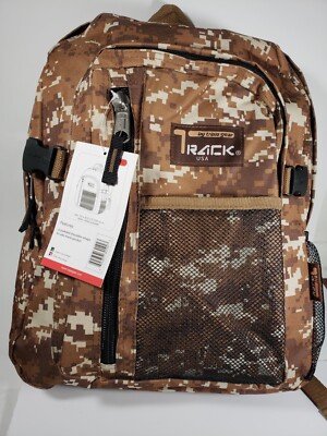 NEW* TRACK USA BY TRIPLE GEAR CAMOU OUTDOOR SCHOOL SATCHEL  display picture 1