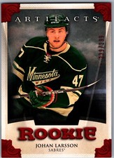 13-14 ARTIFACTS ROOKIE RUBY PARALLEL - JOHAN LARSSON RC /299 #171 MINNESOTA WILD