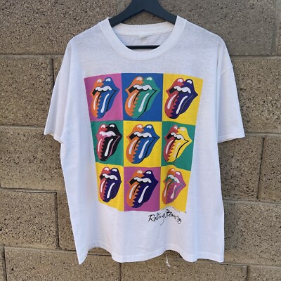 Vintage 1989 Rolling Stones Andy Warhol North American tour Vintage 1989 Rolling Stones Andy Warhol North American tour