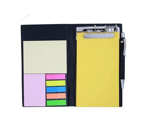 Cahier Avec Notes Autocollantes Et Support De Pince Multicolore Pour L'École - Afbeelding 3 van 5