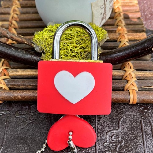 Anti-theft Concentric Lock Heart-shape Luggage Locks Home Decoration - Afbeelding 3 van 17