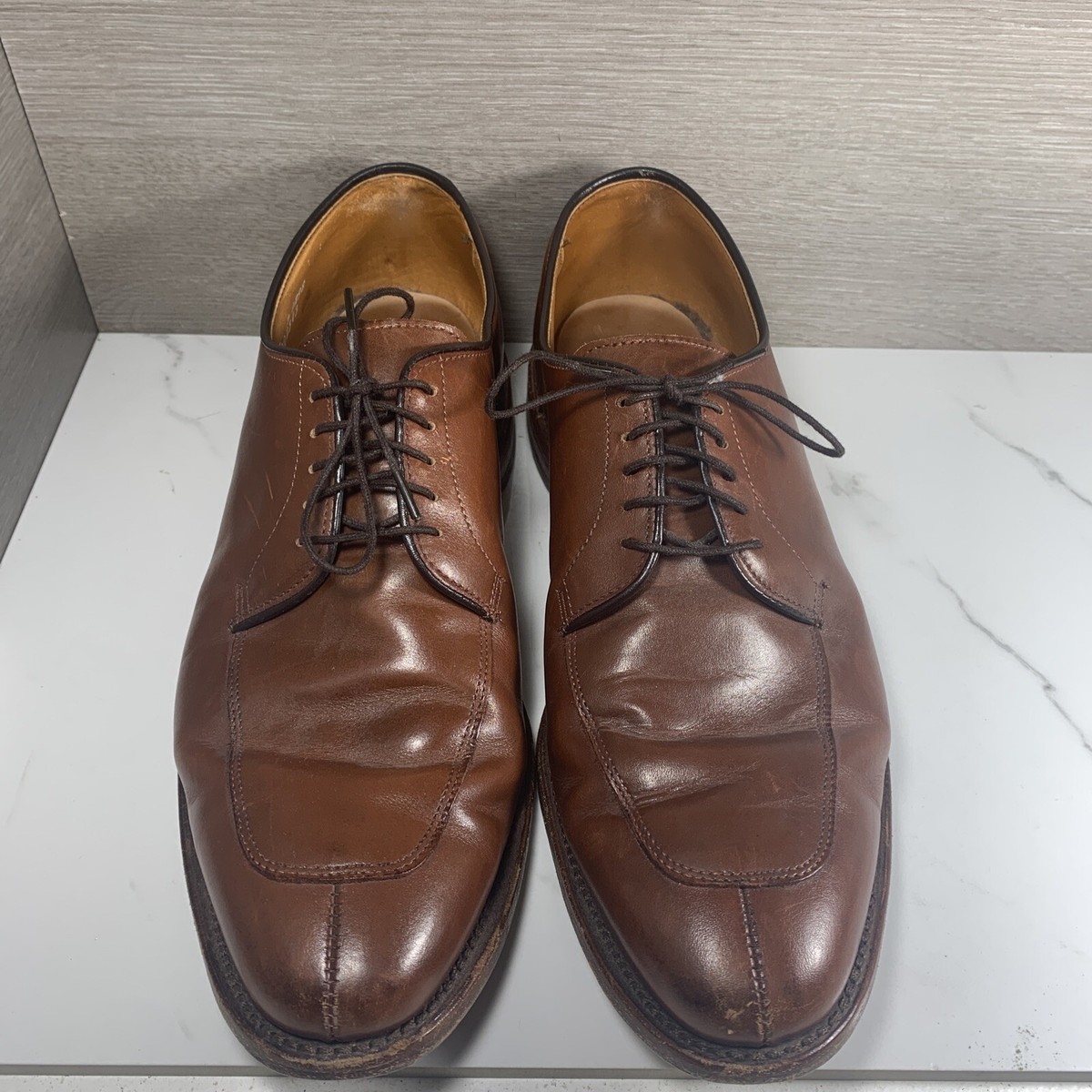 Allen Edmonds Delray oxford split toe brown dress shoe men size 9.5 Allen Edmonds Shoes Mens Size 16 D Brown Delray Split Toe  main image 3