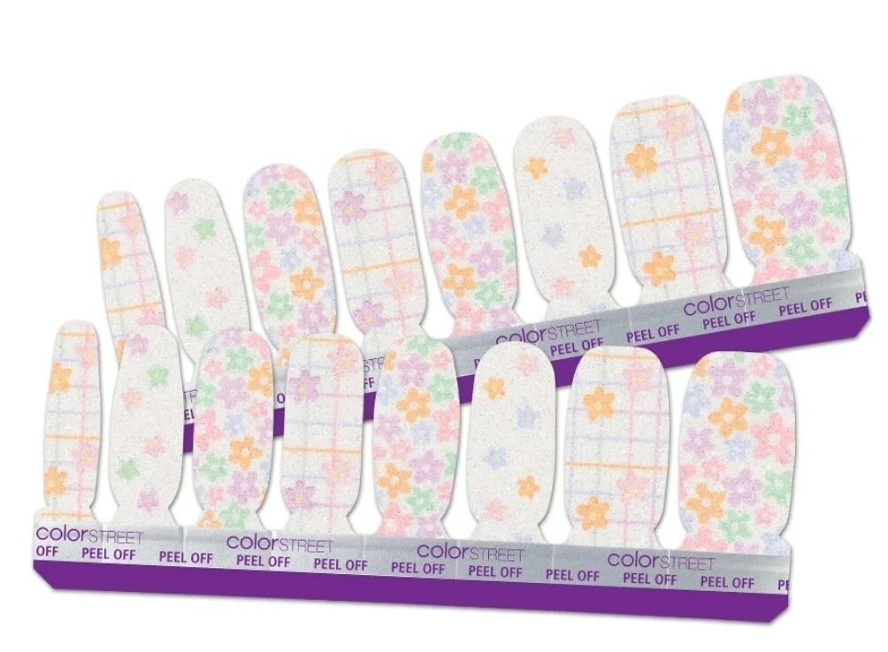 Daisy Check Color Street Nail Strips Designs HTF Retired New Fast