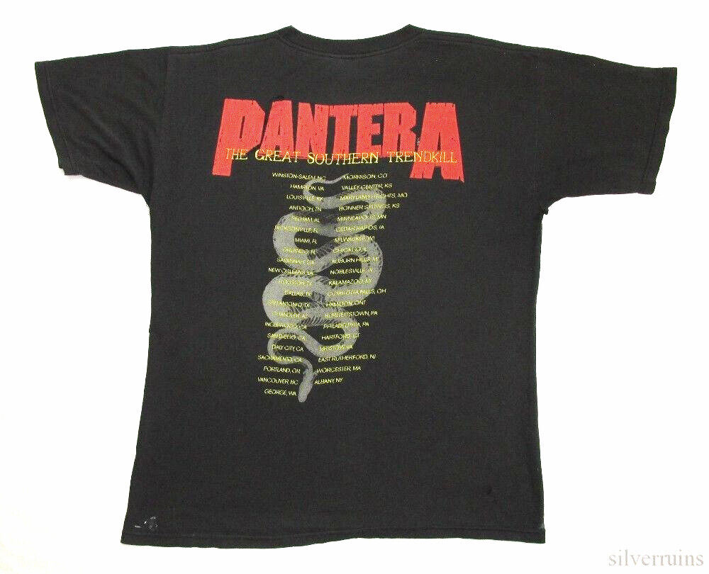 Pantera Vintage T Shirt 1996 The Great Southern Trendkill Tour