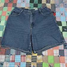 Vintage Womans 90s Gitano Jean Shorts Jorts Actual 32 High Waist