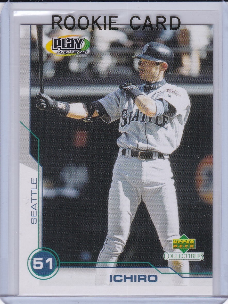 ICHIRO SUZUKI ROOKIE CARD 2001 Upper Deck Play Makers Baseball RC 