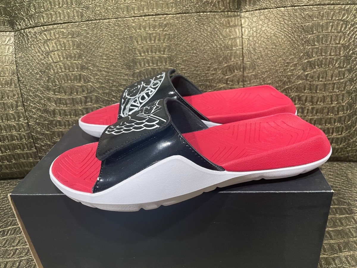 Rare Air JORDAN Hydro VII Slides 7 Nike AA2517-001 US Mens Size 11 Red White Jordan Hydro 7 Black White Gym Red Men main image 2