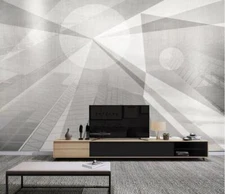 3D Grey Building 2736 Wallpaper Mural Paper Wall Print Indoor Murals CA Coco