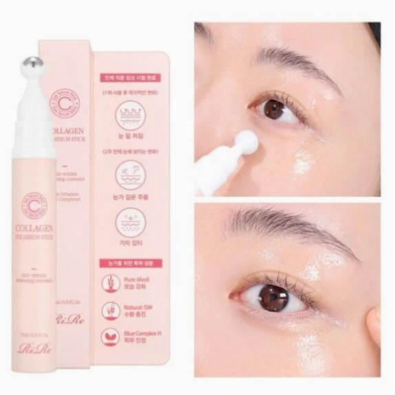 RIRE Collagen Eye Serum Stick 15ml x 2EA Anti-Aging Eye Treatment Essence New - Image 2 of 4