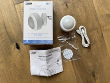 Feit Electric Wi-Fi Smart Motion Sensor Battery Powered White NEW OPEN BOX