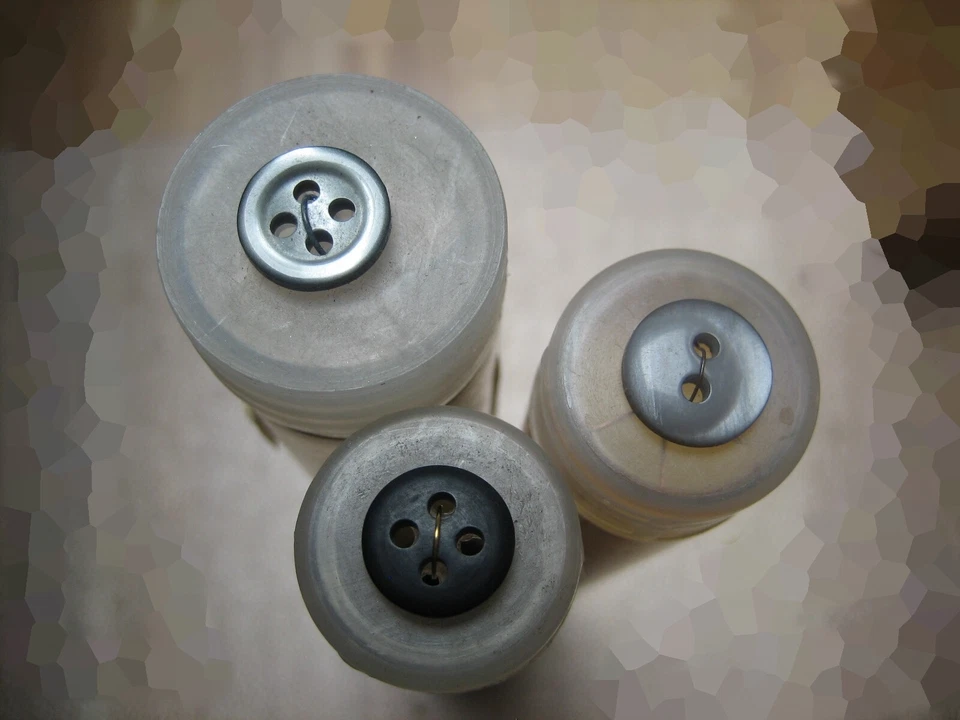 #04 - 10x Mini-Knöpfe - 10mm - für Puppen, Blusen - zur Wahl - Bild 2 von 2