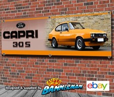 Ford Capri 3.0 S Banner for Garage, Workshop, Showroom
