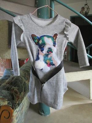 Robe gris clair Taille 2Ans sans marque generique Fille Neuf sans étiquette - Photo 1/2