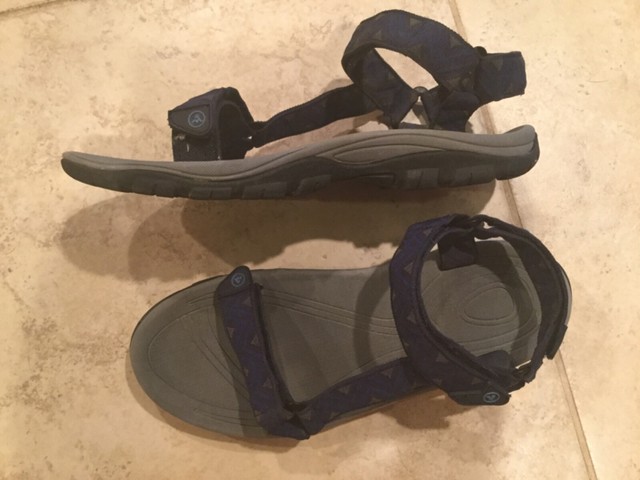 ATIKA Men's Outdoor Hiking Sandals Open Toe Arch Support Strap Water Sandals Lightweight 