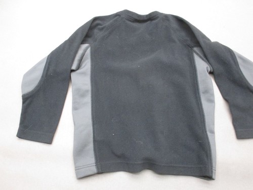 Columbia Size 4/5 Boys Gray Crew Neck Stretch Long Sleeve Patch Athletic Top 032 - Picture 7 of 8
