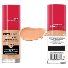 COVERGIRL Outlast Extreme Wear 3 In 1 Foundation 820 CREAMY NATURAL, 1-Count