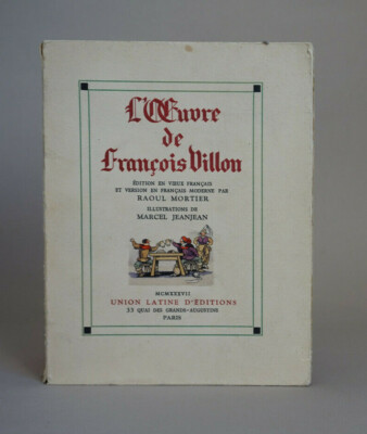 Livre 'L’Oeuvre' De François Villon Illustré Par Jeanjean - édition Numérotée Vintage