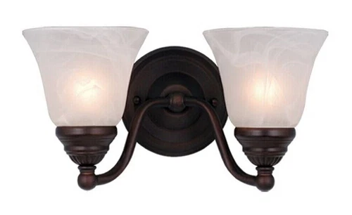 VAXCEL VL35122OBB Standford 2 light Vanity Fixture Oil Burnished Bronze - Picture 2 of 2