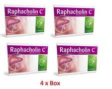4 x RAPHACHOLIN C LIVER Tablets Detox Indigestion Flatulence 4 x 30 tabs