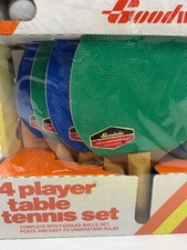 GOODWIN 4 PLAYER TABLE TENNIS SET Model #40-600/G3500- New In Package. Ping Pong