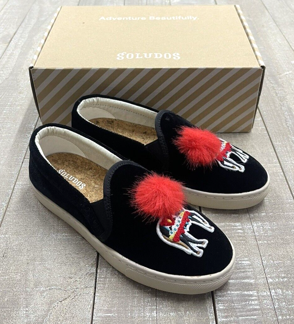 Sneakers slip on pony Soludos nuove con scatola nere Soludos taglia: 6 5