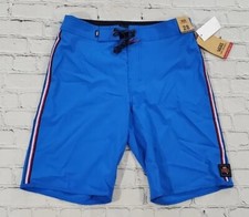 Vans Off The Wall Board Shorts Hawaii Hawaiian Surf Blue MENS SIZE 28