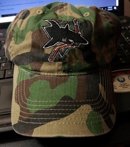 sharks camo hat