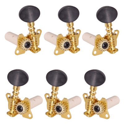 6er-Set Strings Tuning Pegs Mechaniken für Klassik Gitarre, 3R+3L