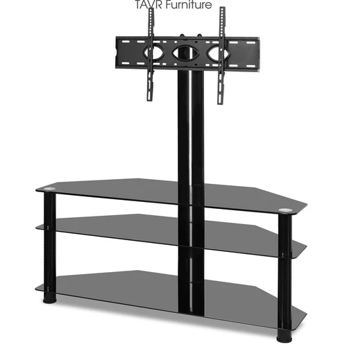 TV Floor Stand with Swivel Mount for 32-70 inch TV，6-level Height adjustable