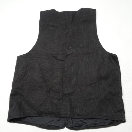 Calugi E Giannelli Made in Italy Size 50 Button Vest 100% Linen Music Instrument - Picture 4 of 10