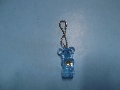Unique Collectible Key Chain 1.25''in Plastic Light Blue Colored Bear