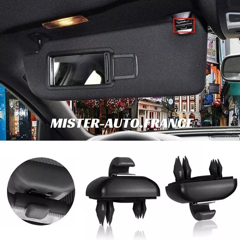 Clip Crochet Fixation Pare Soleil  Support ✅Pour AUDI A1 A3 A4 A5 Q3 Q5 TT Sport - Photo 3/4