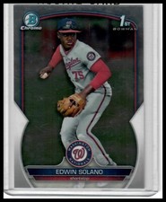 2023 Bowman Chrome #BCP-169 Edwin Solano 1st Bowman Rookie Washington Nationals